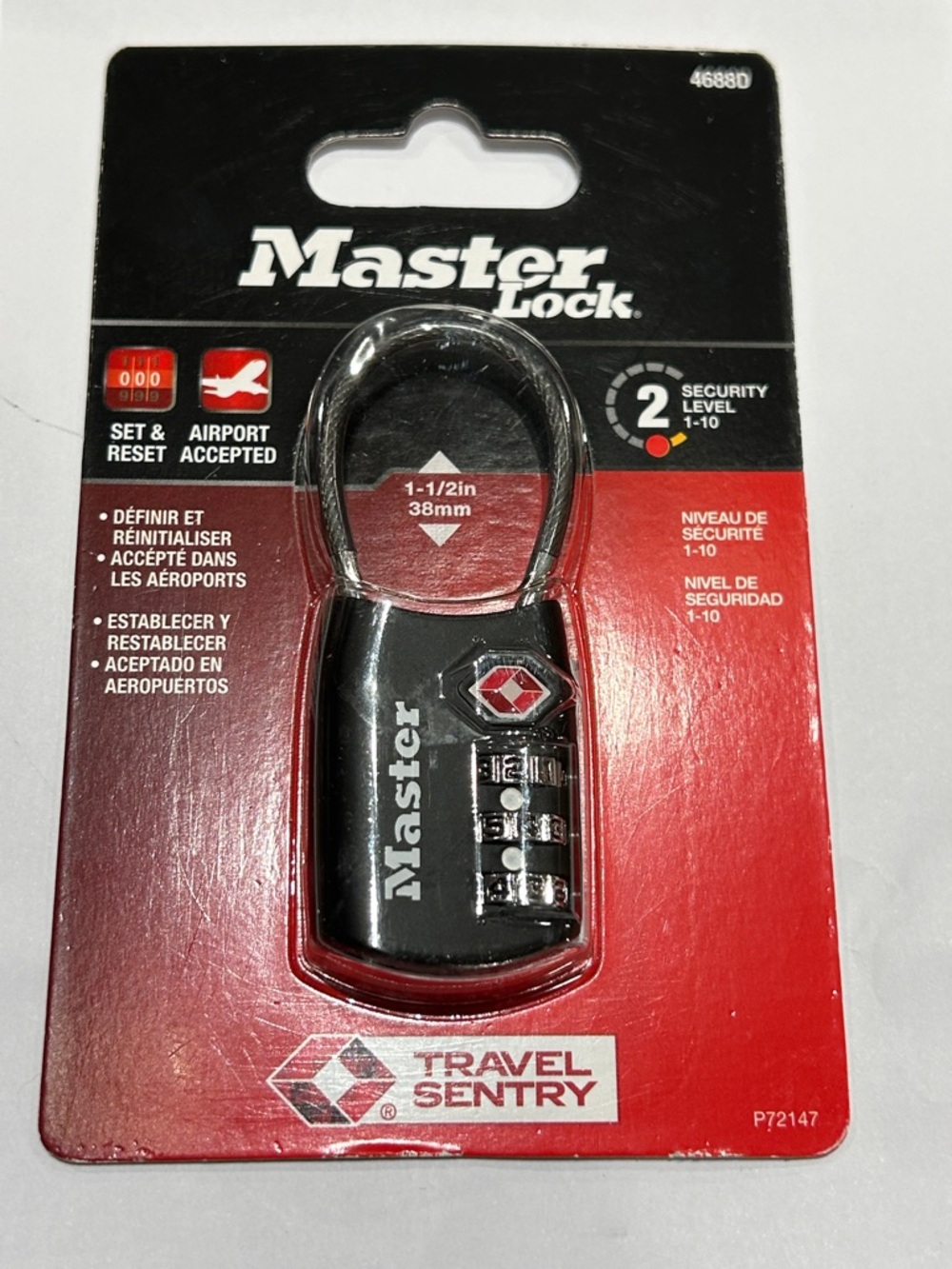 Master Lock TSA-Approved Combination Luggage Lock in Black level 2 lugage lock